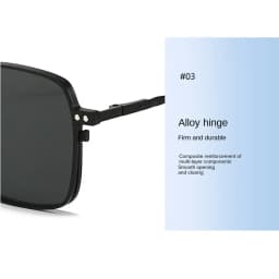 3 in1 Square Frame Magnetic Clip Myopia Sunglasses Glasses Women Men Polarized Prescription Optical Big Frame Eyeglasses