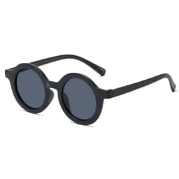 New Fashion Round Frame Candy Colored Sunglasses for Baby Retro Solid Color Round Convenience Glasses for Children