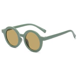 New Fashion Round Frame Candy Colored Sunglasses for Baby Retro Solid Color Round Convenience Glasses for Children