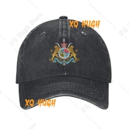 Custom Cotton Imperial Coat Of Arms Of Iran Baseball Cap Men Women Adjustable Iranian Lion Dad Hat Outdoor