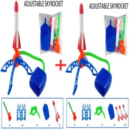 Air Rocket Foot Pump Launcher Outdoor Air Pressing Pedal Soaring Rocket Toy Kids Game Suit Jumping Sport Game Kids Toy Gift