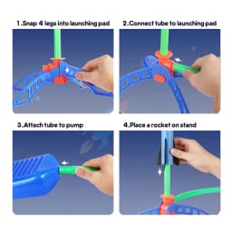 Air Rocket Foot Pump Launcher Outdoor Air Pressing Pedal Soaring Rocket Toy Kids Game Suit Jumping Sport Game Kids Toy Gift