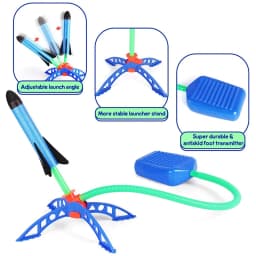 Air Rocket Foot Pump Launcher Outdoor Air Pressing Pedal Soaring Rocket Toy Kids Game Suit Jumping Sport Game Kids Toy Gift