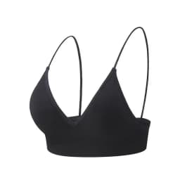 V Neck Seamless Triangle Cup Bra Camisole Underwear Wrapped Chest Women S M L Breathable Gather Up Sports Fitness Yoga Casual