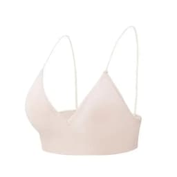 V Neck Seamless Triangle Cup Bra Camisole Underwear Wrapped Chest Women S M L Breathable Gather Up Sports Fitness Yoga Casual