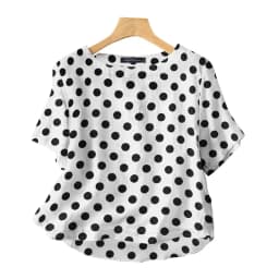 ZANZEA Casual Loose Polka Dot Blouses Women 2024 Summer Half Sleeve O Neck Blusas Mujer Holiday Fashion Everyday Shirt Tops