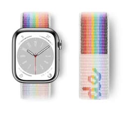 Nylon Loop Strap For Apple Watch band 44mm 45mm 40mm 42mm 41mm 38mm Bracelet belt Correa iWatch Series 9 4 5 6 Se 7 8 Ultra 49mm
