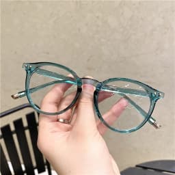 Vintage Round Optical Glasses Women Men Anti Blue Light  Eyeglasses Frame Prescription Transparent Lens Spectacle Frame Unisex