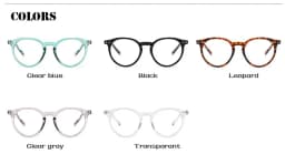 Vintage Round Optical Glasses Women Men Anti Blue Light  Eyeglasses Frame Prescription Transparent Lens Spectacle Frame Unisex