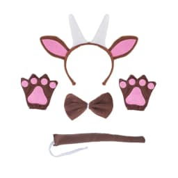 Halloween Goat Horn Animal Costume Accessories Headband Tail Bow Tie Tutu for Toddler Kids Girls Fancy Dress Up Christmas