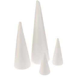 Polystyrene Cone Flat Foam Cone For Handmade Craft DIY Accessory Party Celebration Festival Home Decoration