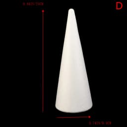 Polystyrene Cone Flat Foam Cone For Handmade Craft DIY Accessory Party Celebration Festival Home Decoration
