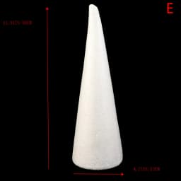 Polystyrene Cone Flat Foam Cone For Handmade Craft DIY Accessory Party Celebration Festival Home Decoration