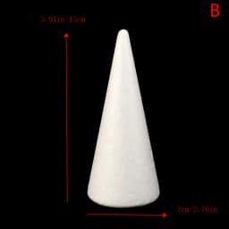 Polystyrene Cone Flat Foam Cone For Handmade Craft DIY Accessory Party Celebration Festival Home Decoration