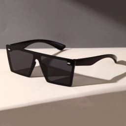 Fashion Oversized Frame Square Women's Sunglasses Casual Street retro Style Decorative Glasses
