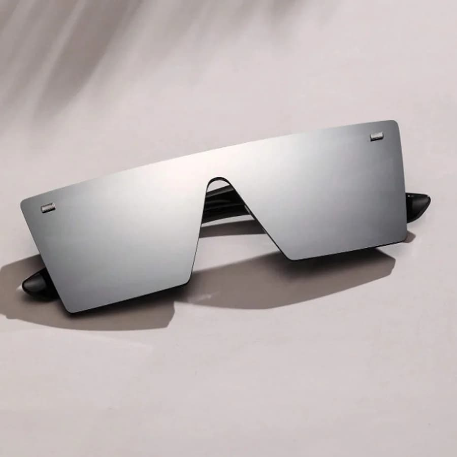 Fashion Oversized Frame Square Women's Sunglasses Casual Street retro Style Decorative Glasses