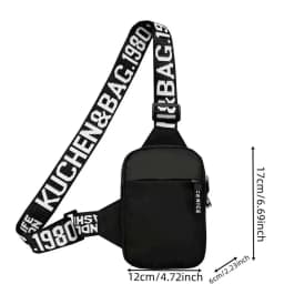 Chest Bag Women Sports Fitness Bag Purse Paint Letter Initial Name Lettern Pattern Sports Running Chest Pack for Men