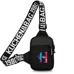 Chest Bag Women Sports Fitness Bag Purse Paint Letter Initial Name Lettern Pattern Sports Running Chest Pack for Men