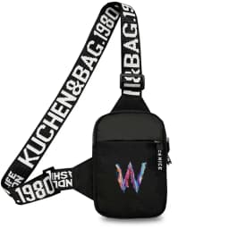 Chest Bag Women Sports Fitness Bag Purse Paint Letter Initial Name Lettern Pattern Sports Running Chest Pack for Men