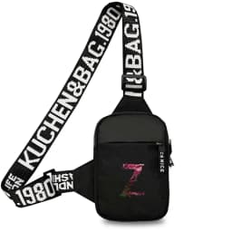 Chest Bag Women Sports Fitness Bag Purse Paint Letter Initial Name Lettern Pattern Sports Running Chest Pack for Men