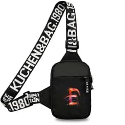 Chest Bag Women Sports Fitness Bag Purse Paint Letter Initial Name Lettern Pattern Sports Running Chest Pack for Men