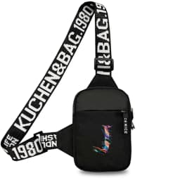 Chest Bag Women Sports Fitness Bag Purse Paint Letter Initial Name Lettern Pattern Sports Running Chest Pack for Men