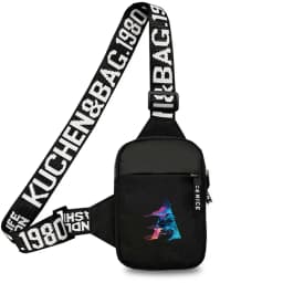 Chest Bag Women Sports Fitness Bag Purse Paint Letter Initial Name Lettern Pattern Sports Running Chest Pack for Men