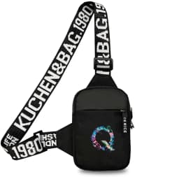 Chest Bag Women Sports Fitness Bag Purse Paint Letter Initial Name Lettern Pattern Sports Running Chest Pack for Men