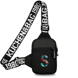 Chest Bag Women Sports Fitness Bag Purse Paint Letter Initial Name Lettern Pattern Sports Running Chest Pack for Men