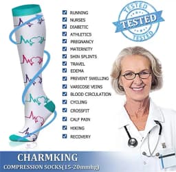 S-XXL 3 Pairs Free Shipping Nurse Compression Socks Varicose Veins Women Men Socks 20-30 MmHg Edema Diabetes Running Sport Socks