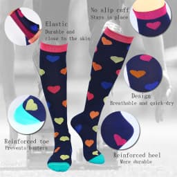 S-XXL 3 Pairs Free Shipping Nurse Compression Socks Varicose Veins Women Men Socks 20-30 MmHg Edema Diabetes Running Sport Socks