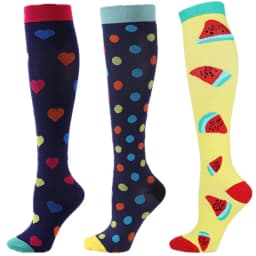 S-XXL 3 Pairs Free Shipping Nurse Compression Socks Varicose Veins Women Men Socks 20-30 MmHg Edema Diabetes Running Sport Socks