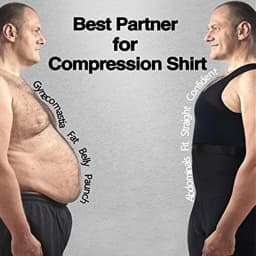 Men Shapewear Bodysuit Tummy Control Abdomen Compression Slimming Bodysuit Sleeveless Open Crotch Undershirt Full Body Shaper