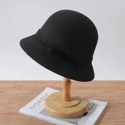 Autumn Winter Vintage Felt Fedora Hats Bowknot Dome Jazz Hat Soft Elegant Bucket Cap for Women