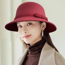 Autumn Winter Vintage Felt Fedora Hats Bowknot Dome Jazz Hat Soft Elegant Bucket Cap for Women