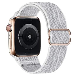 Bohemian Nylon Strap for Apple Watch ultra 2 49mm 41mm 45mm 38/40/44mm Elastic Shiny Bracelet iWatch Series 9/8/7 6 5 4 Se Band