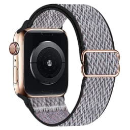 Bohemian Nylon Strap for Apple Watch ultra 2 49mm 41mm 45mm 38/40/44mm Elastic Shiny Bracelet iWatch Series 9/8/7 6 5 4 Se Band