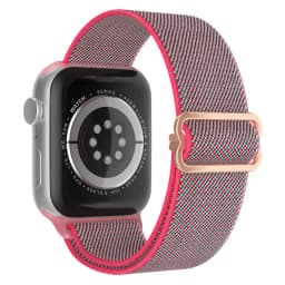 Bohemian Nylon Strap for Apple Watch ultra 2 49mm 41mm 45mm 38/40/44mm Elastic Shiny Bracelet iWatch Series 9/8/7 6 5 4 Se Band