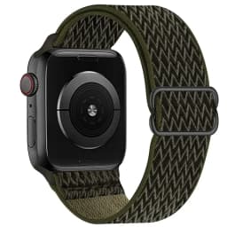 Bohemian Nylon Strap for Apple Watch ultra 2 49mm 41mm 45mm 38/40/44mm Elastic Shiny Bracelet iWatch Series 9/8/7 6 5 4 Se Band