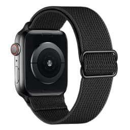 Bohemian Nylon Strap for Apple Watch ultra 2 49mm 41mm 45mm 38/40/44mm Elastic Shiny Bracelet iWatch Series 9/8/7 6 5 4 Se Band
