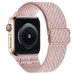 Bohemian Nylon Strap for Apple Watch ultra 2 49mm 41mm 45mm 38/40/44mm Elastic Shiny Bracelet iWatch Series 9/8/7 6 5 4 Se Band