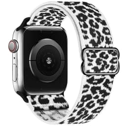 Bohemian Nylon Strap for Apple Watch ultra 2 49mm 41mm 45mm 38/40/44mm Elastic Shiny Bracelet iWatch Series 9/8/7 6 5 4 Se Band