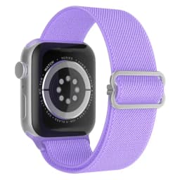Bohemian Nylon Strap for Apple Watch ultra 2 49mm 41mm 45mm 38/40/44mm Elastic Shiny Bracelet iWatch Series 9/8/7 6 5 4 Se Band