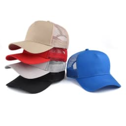 Mesh Cap Women Spring Summer Hats For Women Baseball Cap Cotton Solid Colored Wholesale Stock 6 Panel 5 Panel Breathable Cap