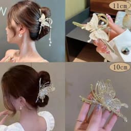 Alloy Flower Butterfly Tassel Hair Clip for Women Girls Hair Claw Plate Shark Clip Hair Accessories Summer New Headwear