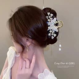 Alloy Flower Butterfly Tassel Hair Clip for Women Girls Hair Claw Plate Shark Clip Hair Accessories Summer New Headwear