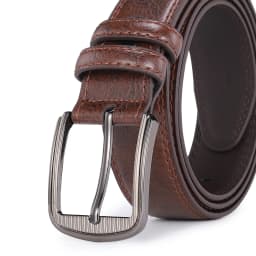 Men's Cowhide Pin Buckle Belt Fashionable Versatile Belt Pure Leather Pinhole Belt New Multi-Colour Red Blue Black Brown Yellow