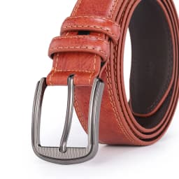 Men's Cowhide Pin Buckle Belt Fashionable Versatile Belt Pure Leather Pinhole Belt New Multi-Colour Red Blue Black Brown Yellow