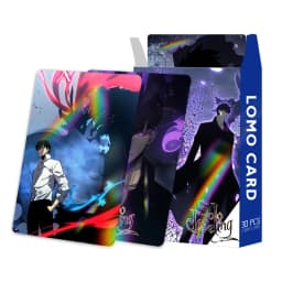 Laser Flash Card, Solo Leveling:Arise Double-sided 30pcs Small Cards, LOMO Card, Anime Peripheral Photo Card, Collection Card