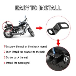 1/2Pair Motorcycle Lamp Brackets Turn Signal Light Lamp Mount Headlight Brackets Motorbike Fork Indicator Mount Lamps Holder